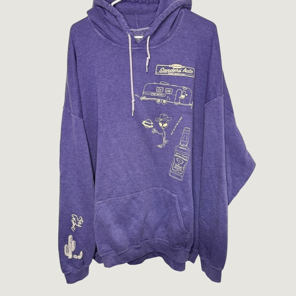 Michael Vlamis Roswell Limited Edition Purple Stay Cosmic Alien Hoodie 4XL Rare